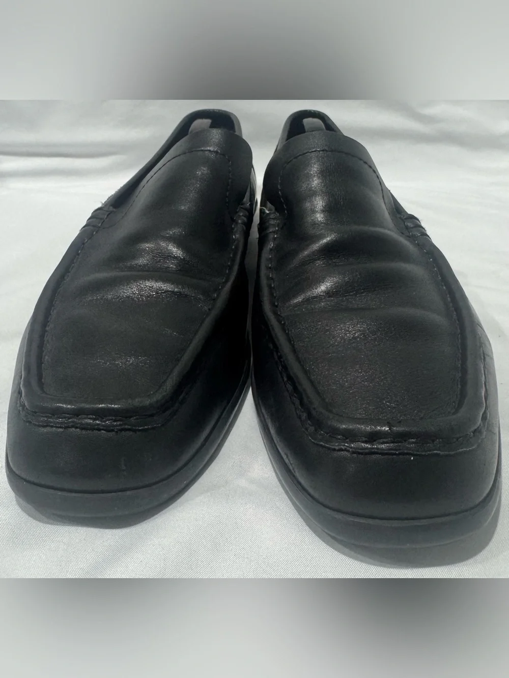 Gucci Black Leather Driving Loafers Men’s 10.5D Made in Italy